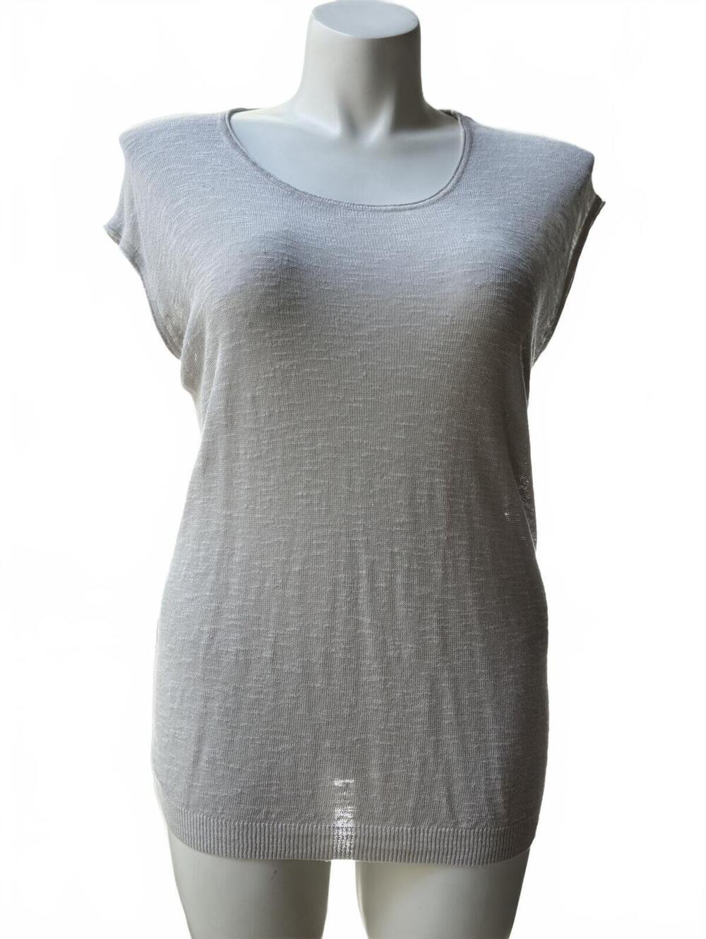 Bizio & Soci Italy Beige Linen Blend Lace Back Tunic Top - Picture 2 of 7